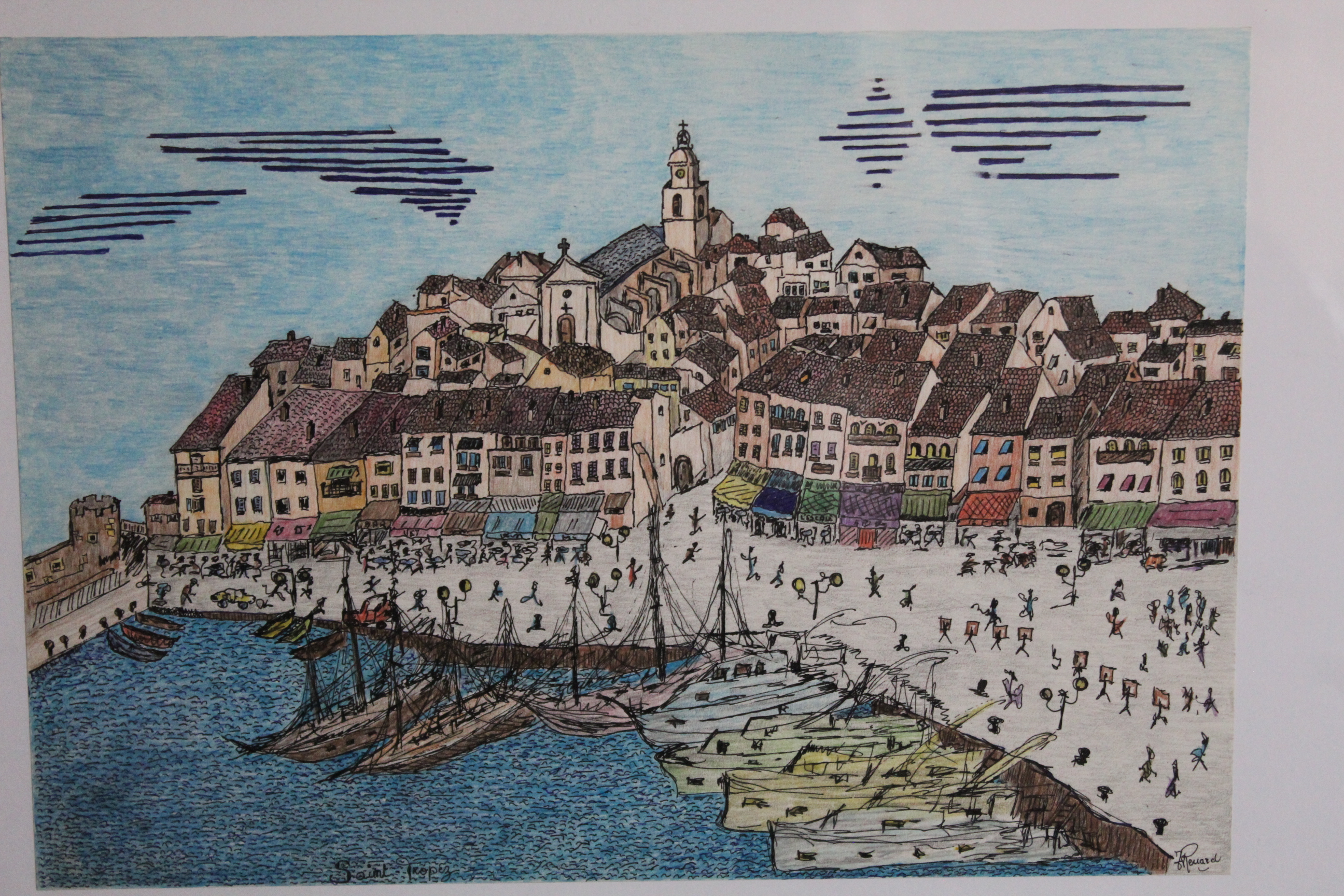 Œuvre encre de Chine série Nature 50x70cm