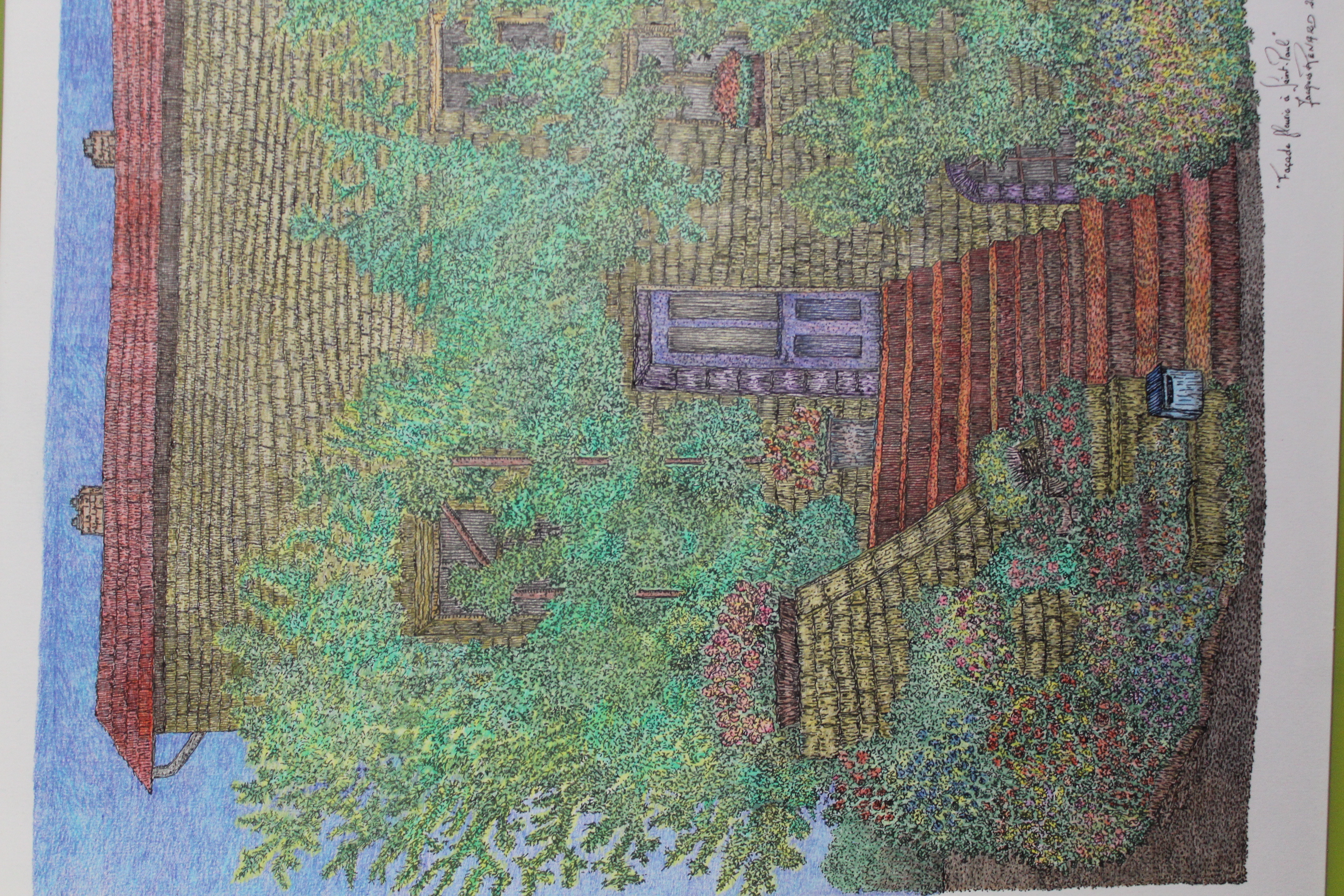 Œuvre encre de Chine série Nature 50x70cm